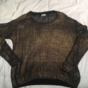 Gold Metallic Sweater
